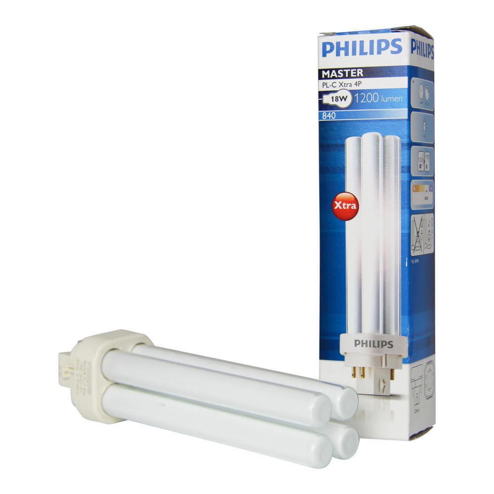 Philips PL-C Xtra 18W 840 4P MASTER | 4-Pin Philips PL-C Xtra 18W 840 4P MASTER | 4-Pin