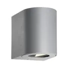 Nordlux Canto 2 Wall Light Aluminium Grey Up & Down - 10.6W 500lm - 830  | IP44